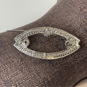 Silver Framed Brooch